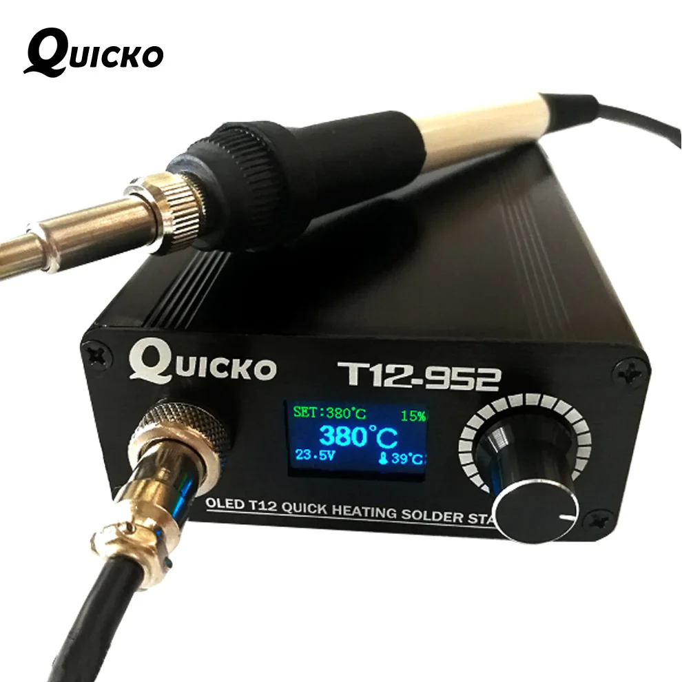 Soldering Station SC T12 952 Digital Electronic Soldering Iron OLED and Plastic Handle 907 Welding Tip Without Power Jack