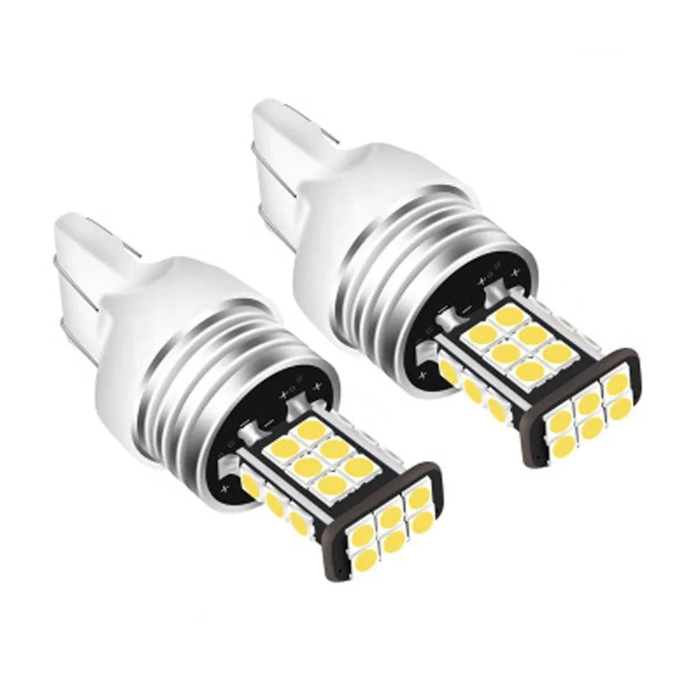 T20 W21/5W 7443 7440 LED Canbus Light For Lada Kalina Granta Vesta DRL Diode Bulbs 12V 6500K White Super Bright 3030 SMD