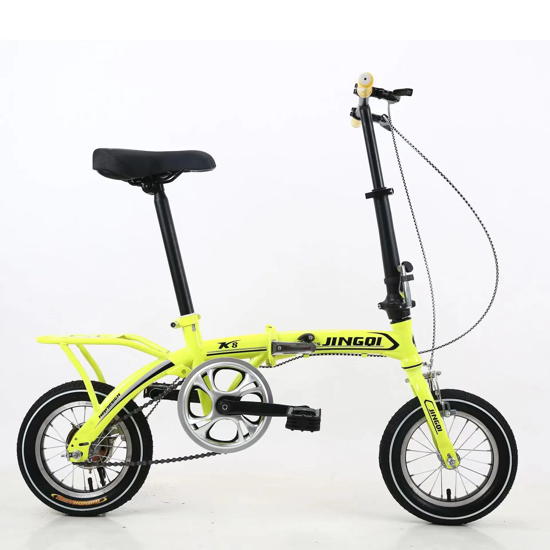HWTT SHM-QS Mini Folding City Bike 7-Speed Fixed Gear Club BMX Road Bike for Adults Reliable Magnesium Alloy Disc Brake
