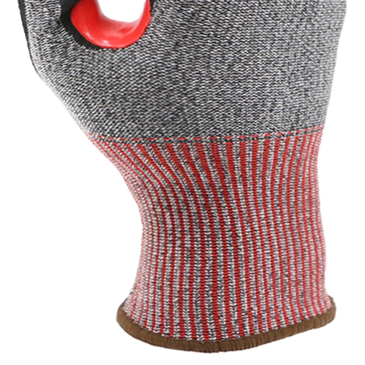 ENTE SAFETY Wholesale Machinery Maintenance Non-Slip Oil Resistant Cut Resistant Nitrile Sandy Work En388 4X43F Safety Glove