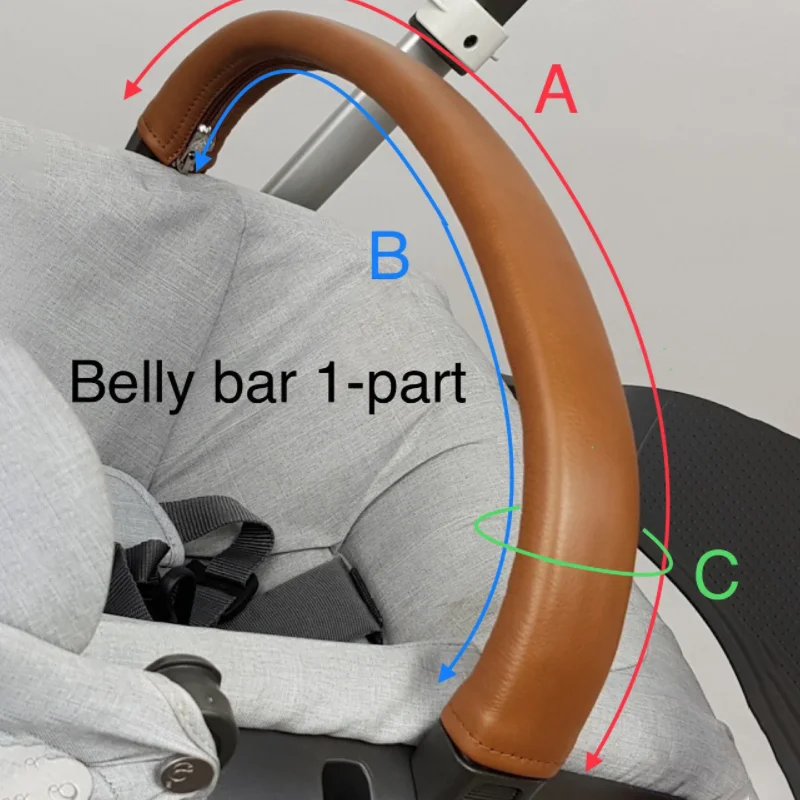 YY Wholesale Luxury Baby Carriage Handle Cover High Landscape 3 In 1 Baby Stroller belly bar Cover