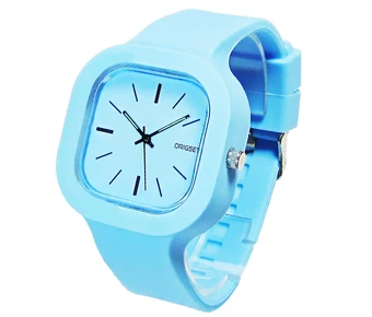 Newest 5ATM Waterproof TOP Quality Silicon Watch Customs logo square watch