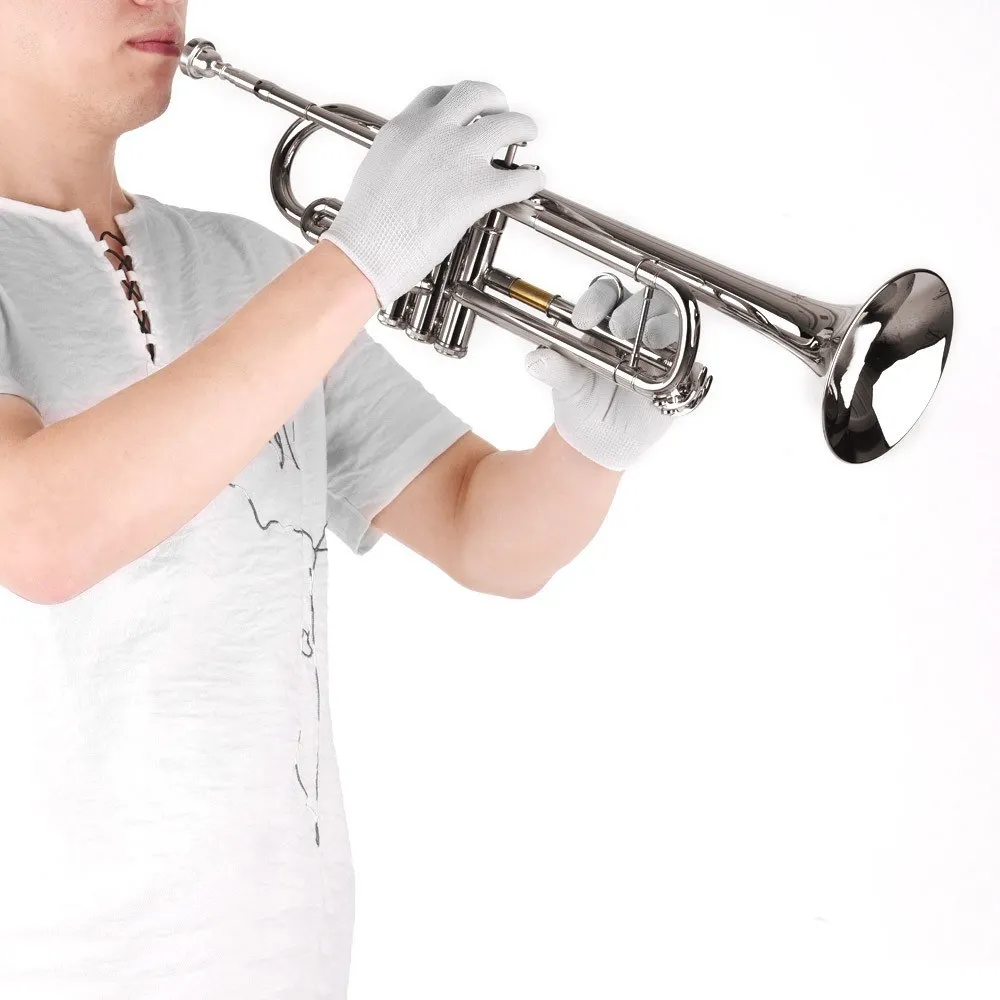 Trumpet Instrument Bb Student Beginner Standard Trumpets Silver