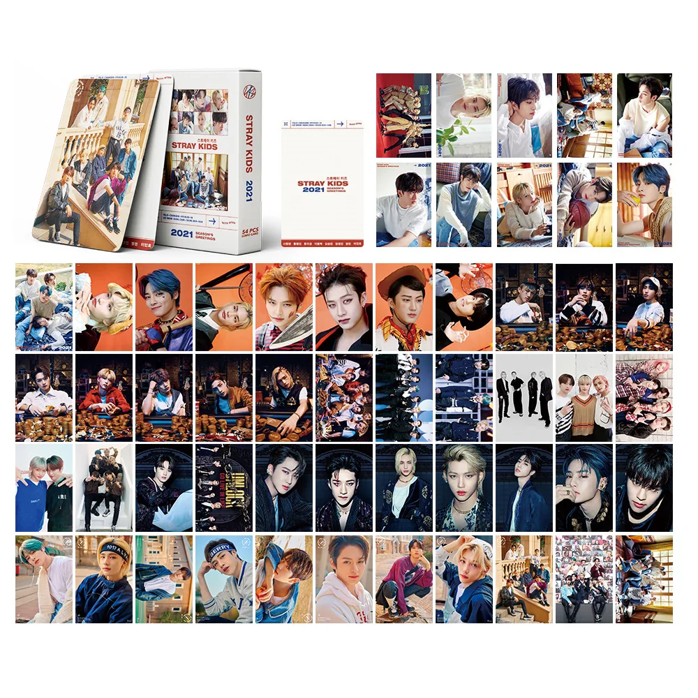 
Dropshipping K-POP 54PCS/SET Kpop Groups Poster Lomo Card Photo Cards Stray Kids LOMO Postcard 