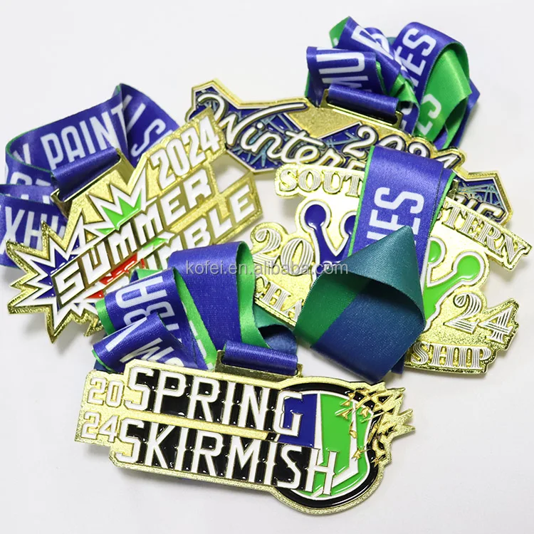 Kofei 2024 Factory Custom Engraved 3D Sport Metal Taekwondo Medals And Trophies