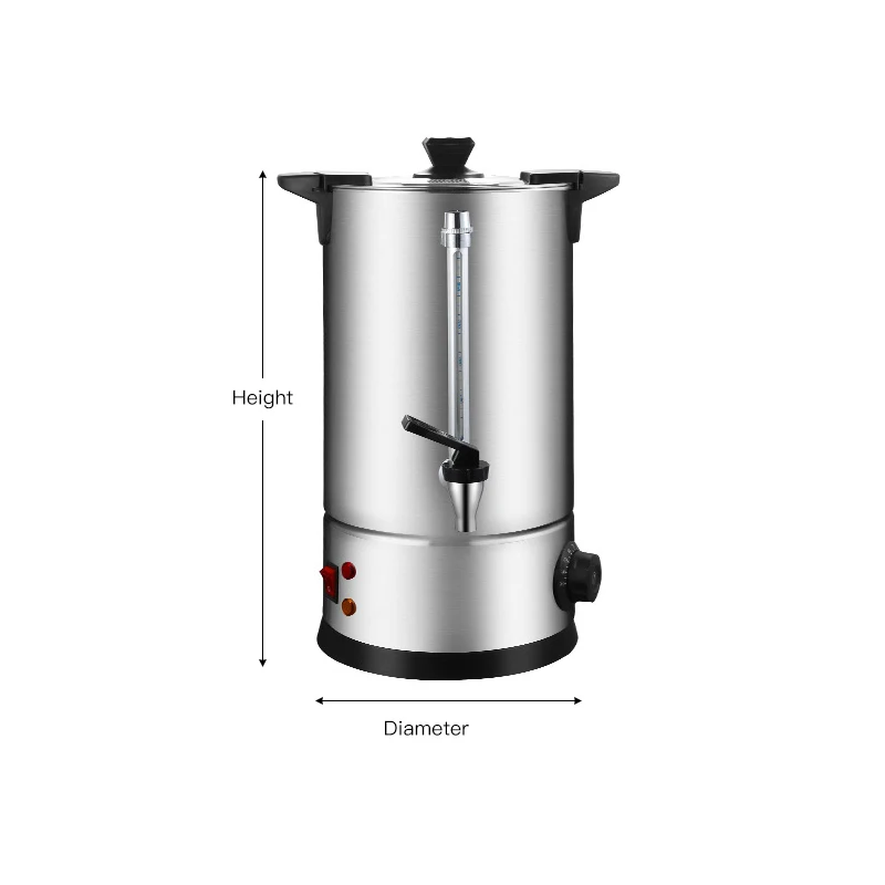 Stainless Steel Water Boiler Urn Commercial Hot Water Machine For Restaurant Coffee Dispenser Boiler Heat Prevention Coffee Urns