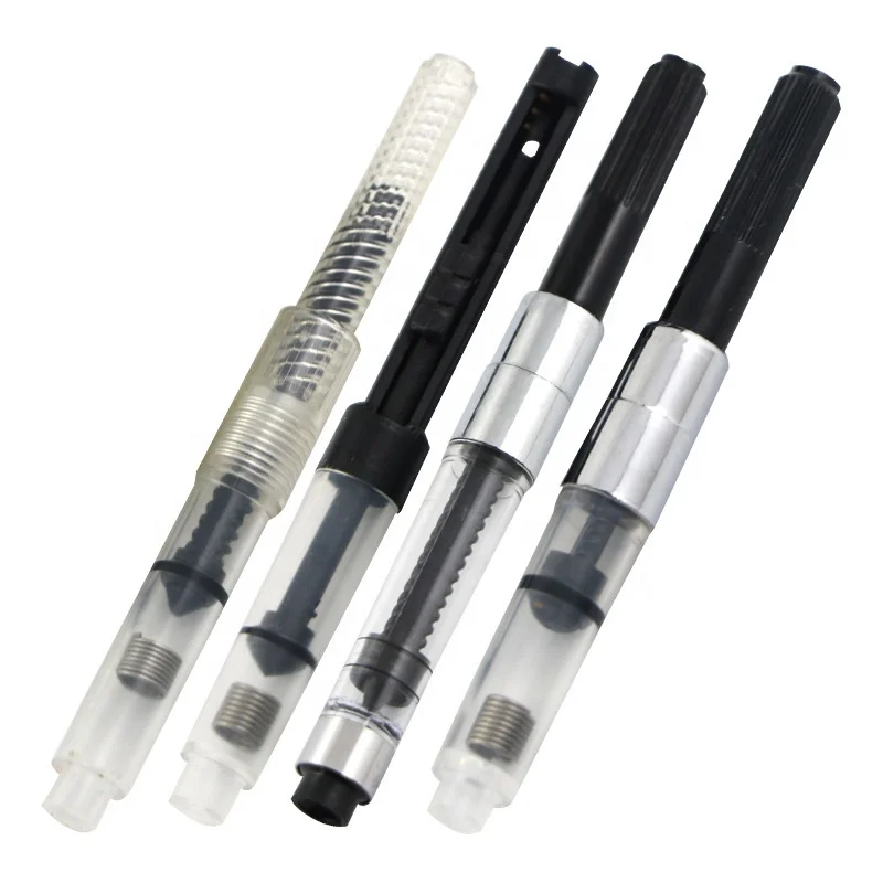 2.6/3.4 international standard Jinhao fountain pen parts high quality high voltage piston refillable ink converter promotional