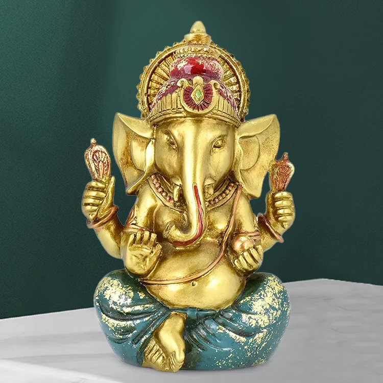 Indian home decor perfect diwali gift, elephant hindu god resin ganesha statue