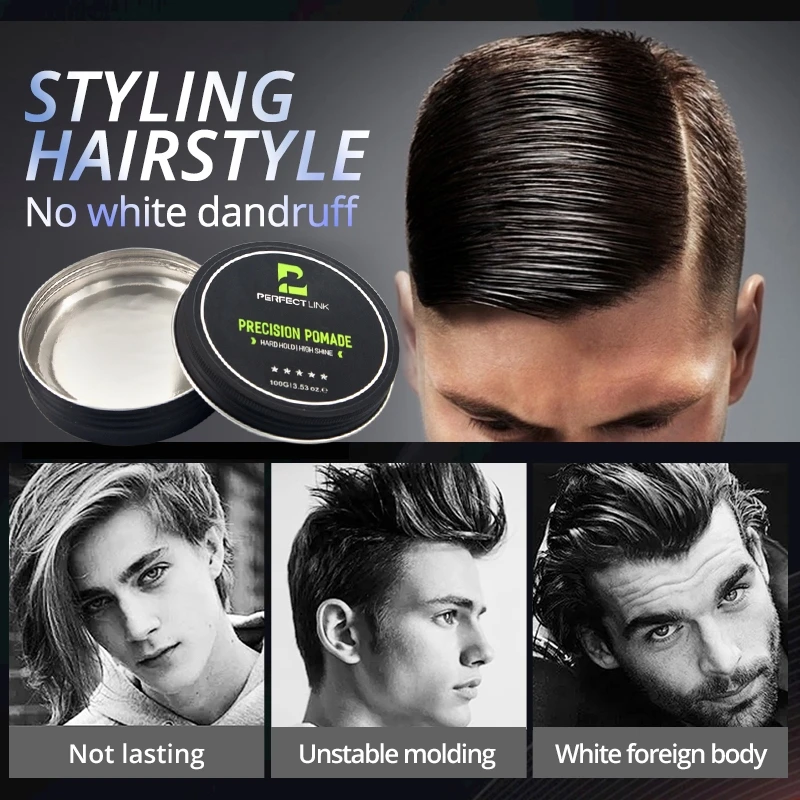 Private Label Oem Wholesale Water Based Organic Extra Strong Hold Wave Pomade For Men Hair Wax Mens Wave Hair Pomade Men