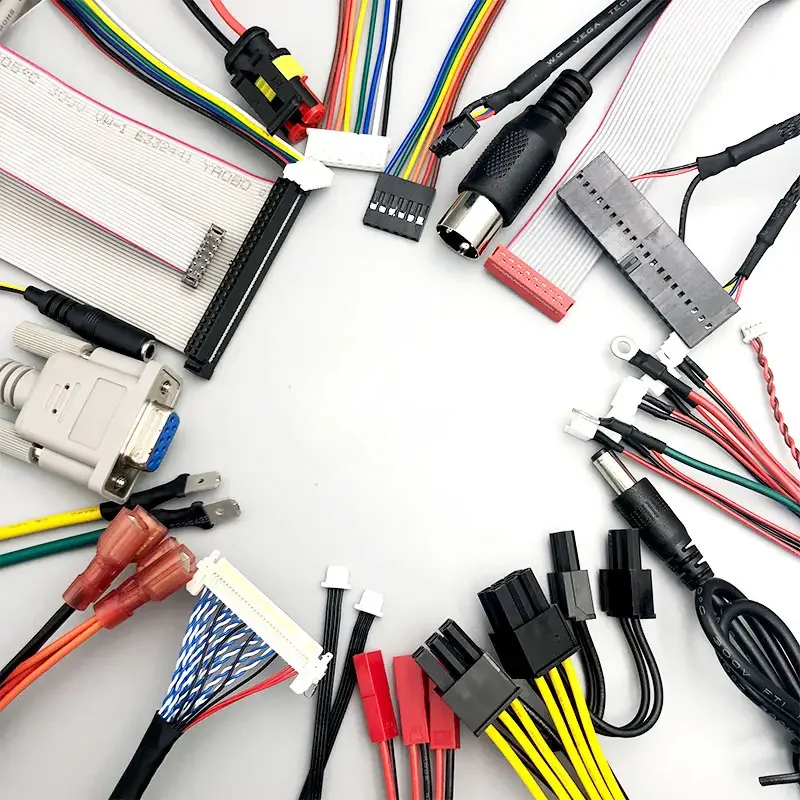 jst 2-16pin 2.0 mm pitch plug power AWG ODM/OEM wire harness manufacture cable male female connector ph jst cable