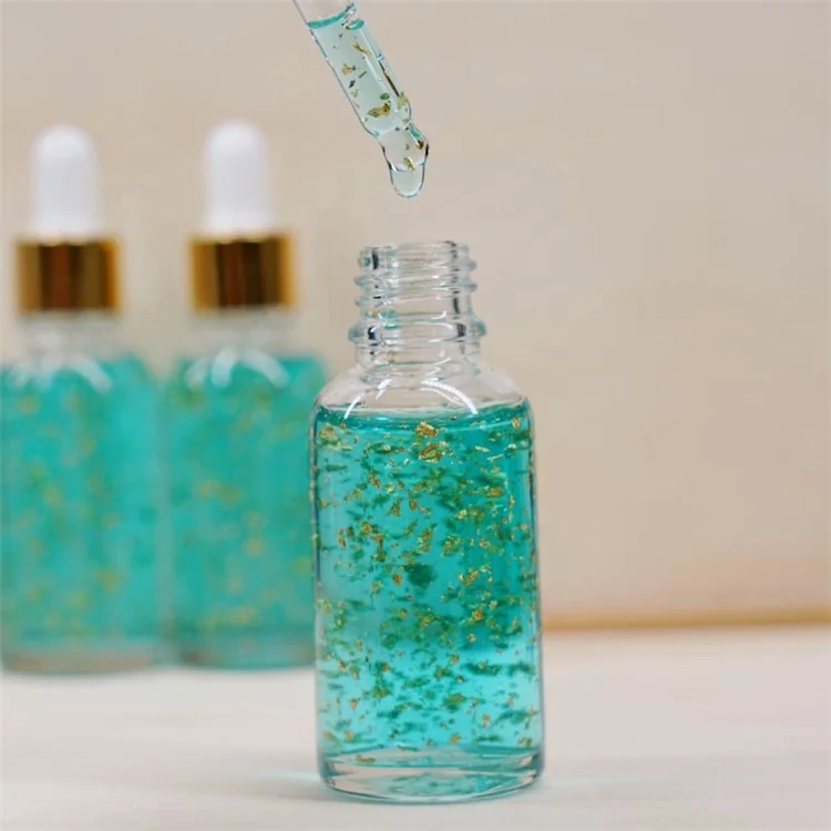 Hotsale Natural Blue Copper Peptide 24K Gold Foil Serum Anti Aging Deep Nourishing