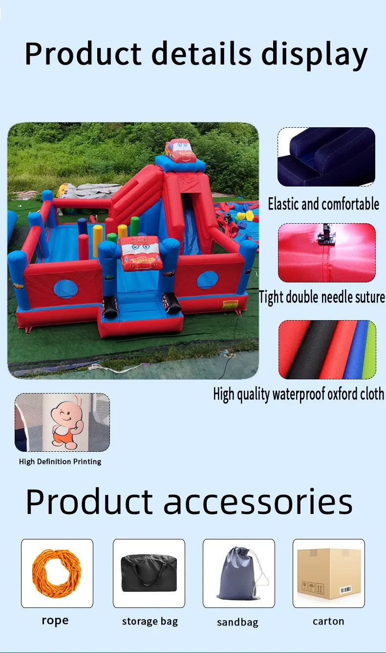 Hot Sale Small Inflatable Bouncer Castle Game for Kids Inflatable House Party Jump Bouncing and Slide Combo Outdoor