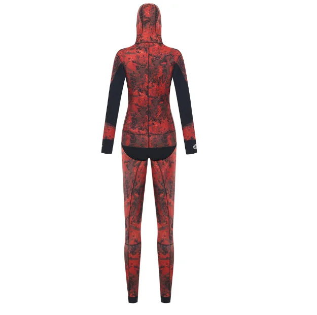 Top Selling 7mm Diving Spearfishing suit Camouflage Neoprene Hoodie Full Body Spearfishing Wetsuit