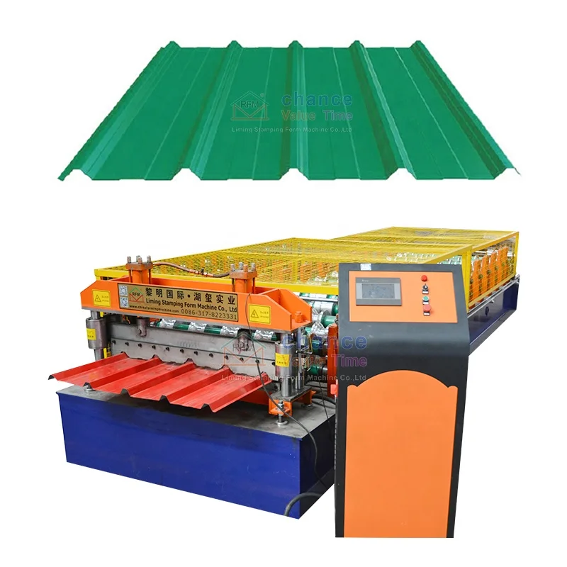 Liming Steel Tile Making Machinery Sheet Metal Roof Tile Panel Cold Roll Forming Machine