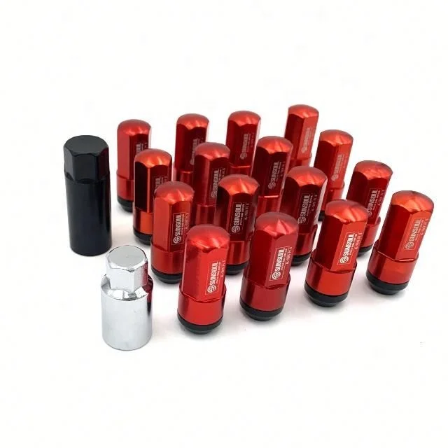 SUNSOUL Aluminum Racing Spike Lug Nuts Extended Tuner Wheel Nuts Car Wheel Rims For Universal M12*1.5