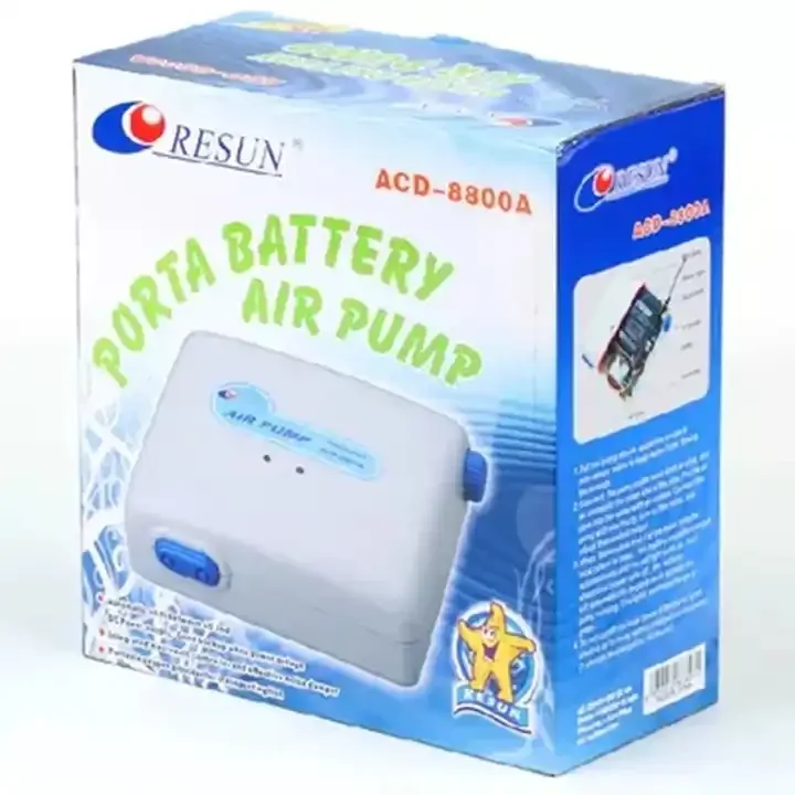 JR Resun ACD-6602A ACD-8800A ACD-9800 ACD-6604A аквариумный бак портативный Аккумуляторный воздушный насос AC/DC для транспортировки рыбы