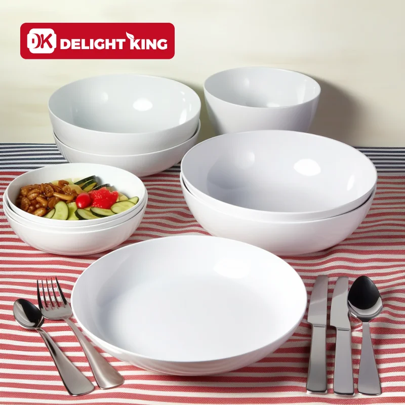 Hot Selling Leaf Shape Opal Glassware Deep Bowl Dinner Serving Tableware Dinner Food Glass Bowl