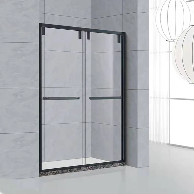 Hotel Bathroom 8mm Tempered Glass Sliding Shower Doors