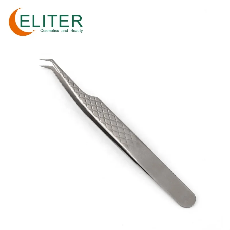 ELITER Beauty Products Titanium Grip Tweezers Diamond Grip Titanium Lash Tweezers Tweezers For Eyelash