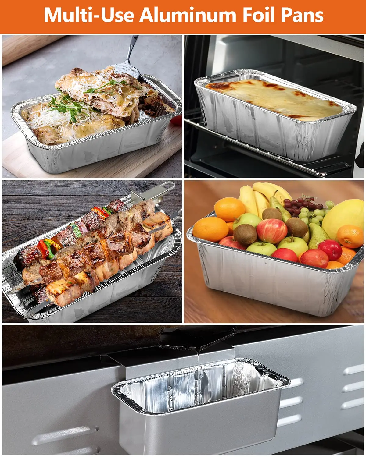 Grill Drip Pans Aluminium Foil Tray Grease Cup Liners and Metal Holder Compatible with Blackstone Griddles 28/36/30/22 /17 Inch