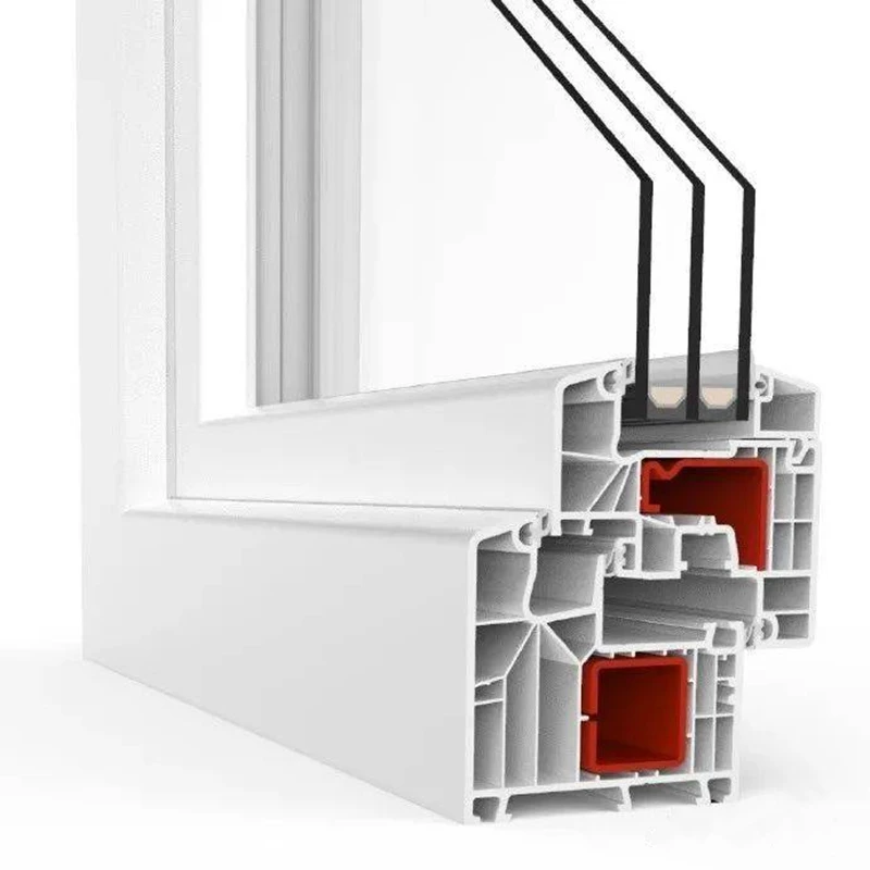 Window Reinforcement Making Customized Upvc Door Color And Sash 70mm Pvc-u Plastic Pvc Profile Sliding