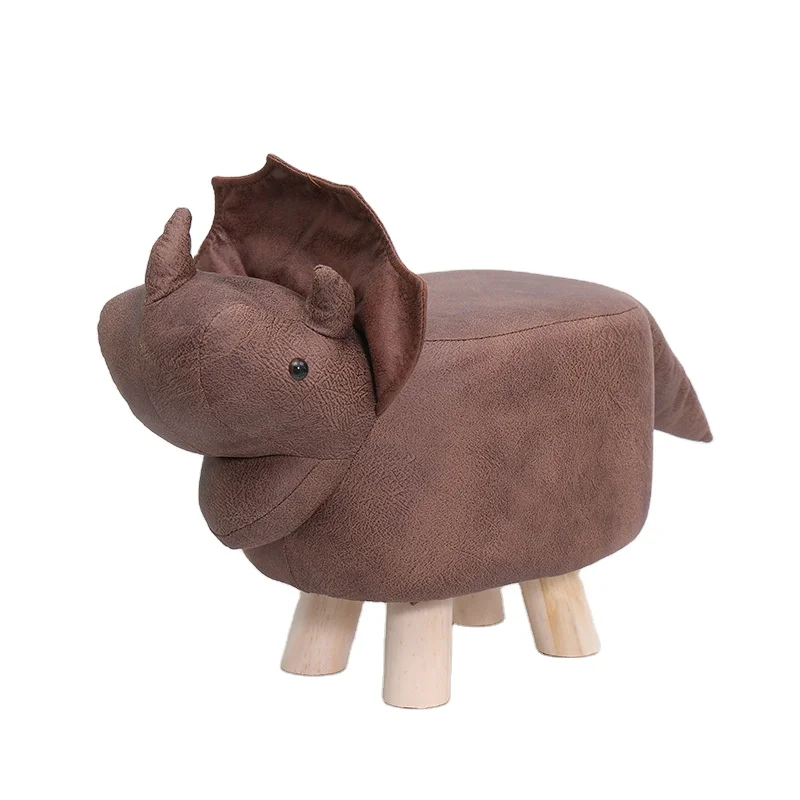 Home Furniture Animal Shape Small Leather Stool  For Children Living Room Kids Chairs New Cute Elephant Foot stool