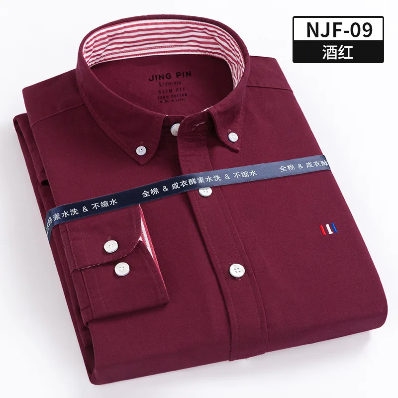 2020 new Spring trendy embroidered Oxford plaid shirts