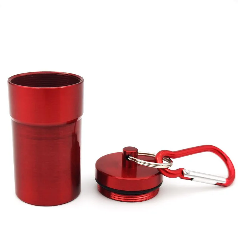 High quality outdoor airtight aluminum keychain metal mini portable ashtray pocket ashtray