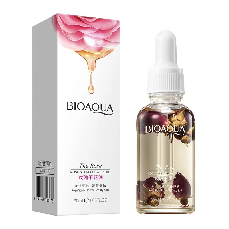 bioaqua OEM ODM Private Label Service 30ml rose stem flower oil plant extract Nourishing Moisturizer skin Care flower oil
