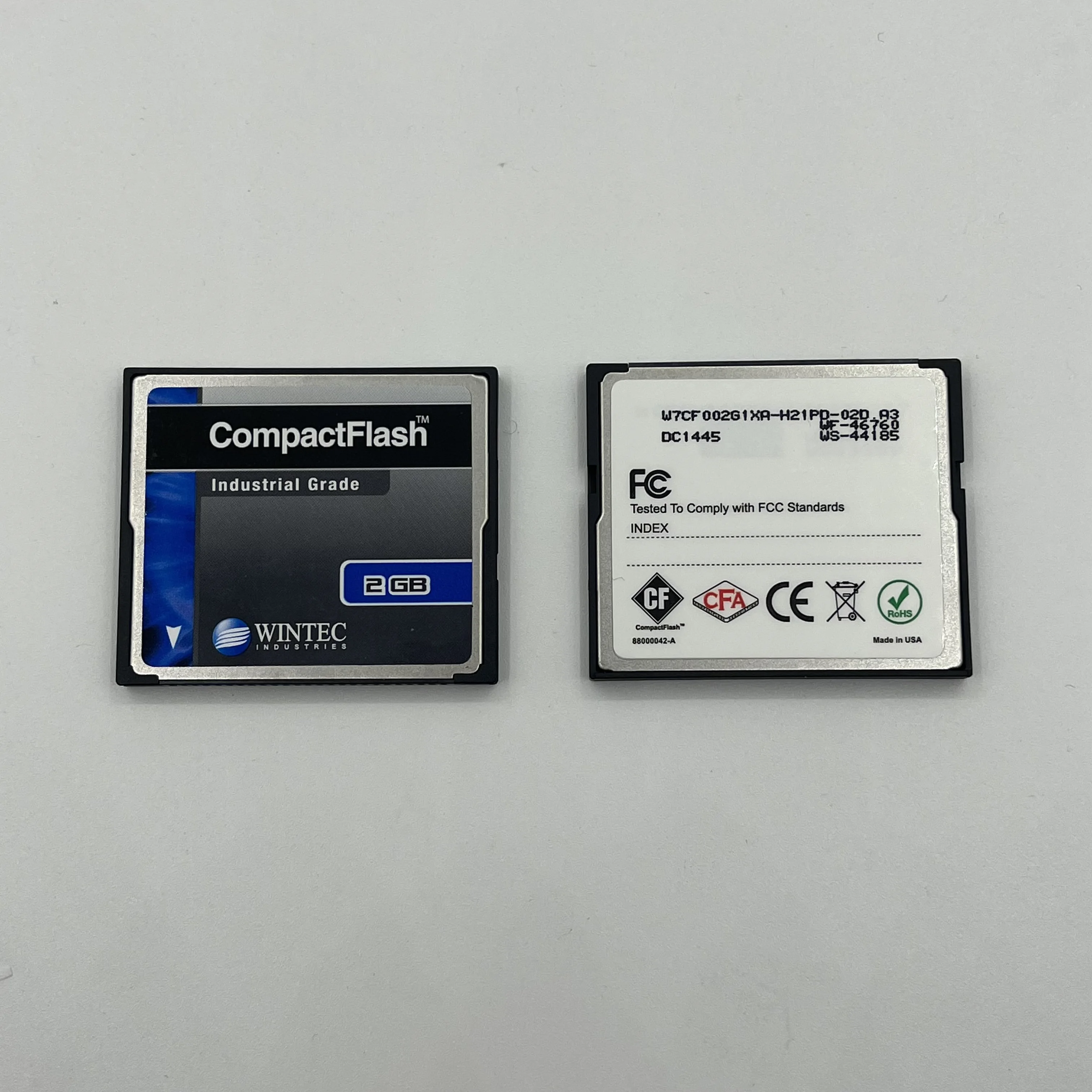Wintec 2GB Compact Flash CF Card Industrial Grade SLC Nand Black memory card Model W7CF 002g1xa-H21pd-02D A3