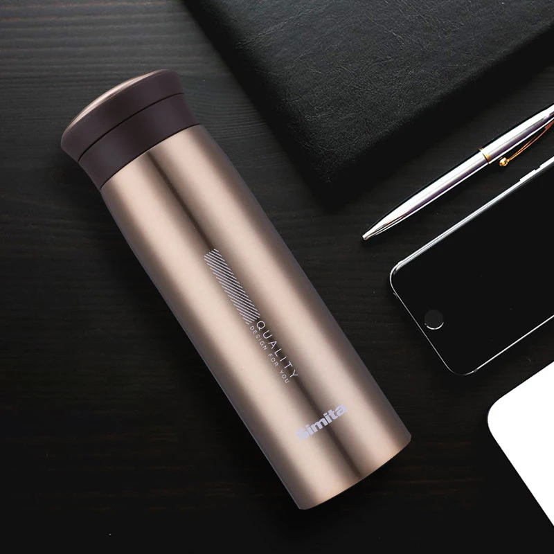 
Simita Double Wall 304 Stainless Steel Business drink Bottle Portable Modern Fashion Vacuum Flask For Office 
