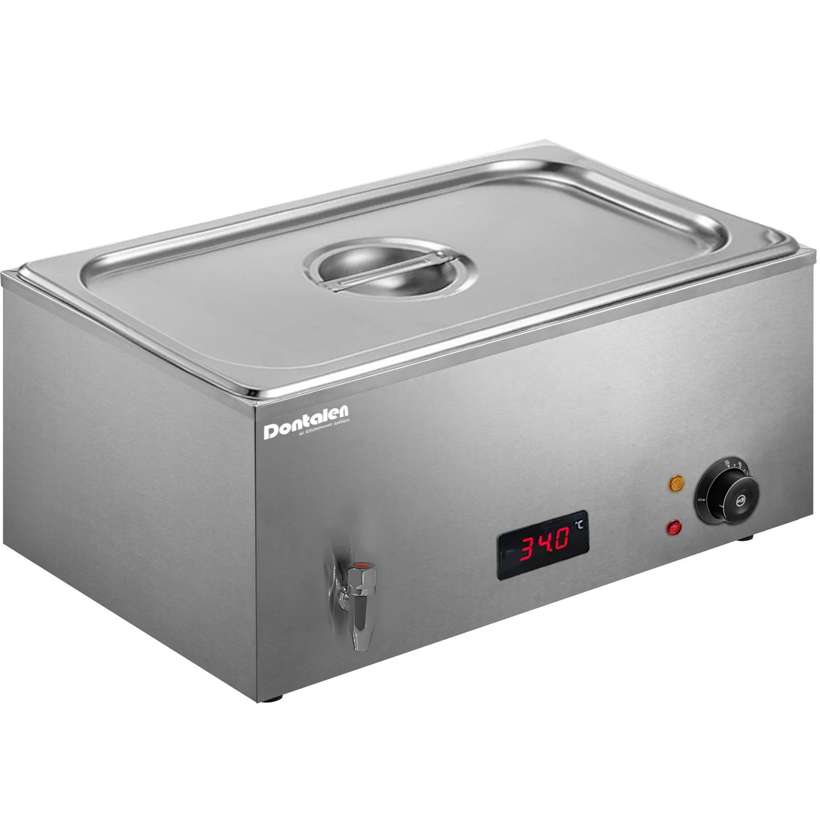 Новый стиль 4 кастрюли в стиле смеситель Электрический подогреватель еды bain marie для шведского стола с температурным дисплеем