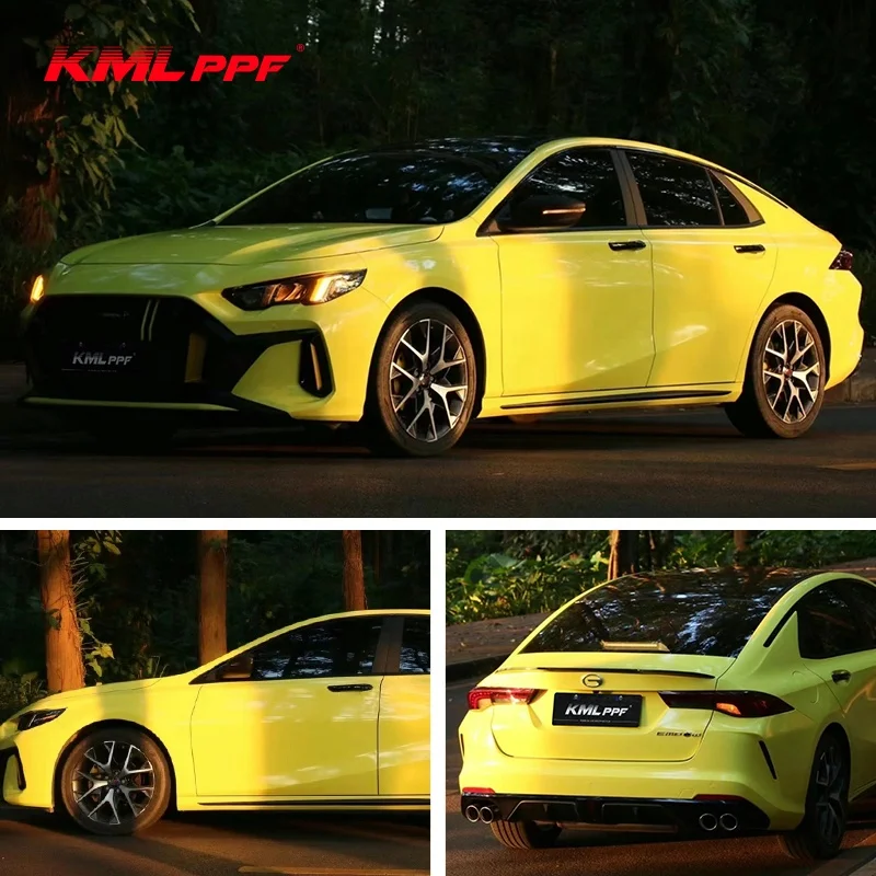 Factory Wholesale Car Decorative Film Air Bubble Free PVC Car Wrapping Vinyl Film Super Bright Car Wrap Film