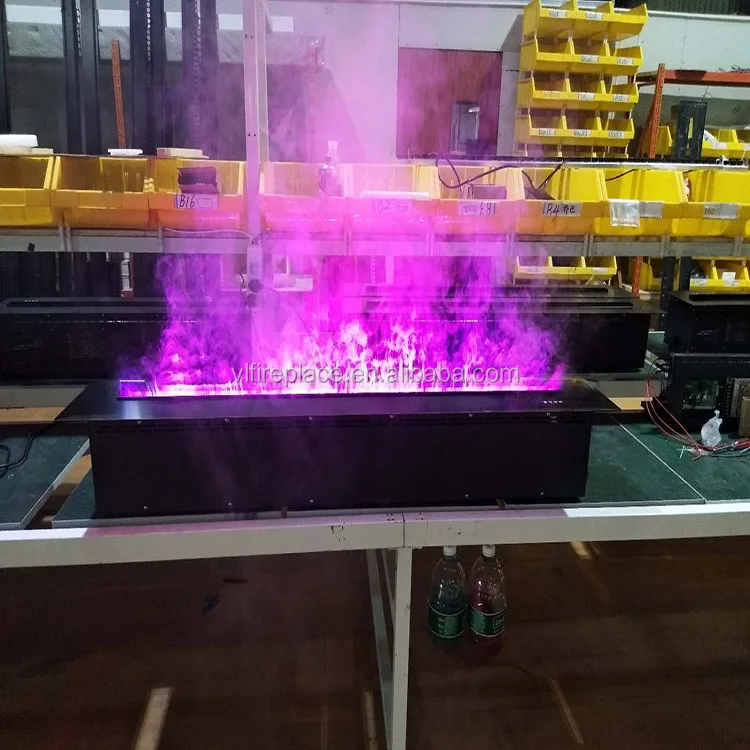 1500mm Wifi APP muti-color controlling indoor decoration use artificial simulated flame water vapor 3d electric fireplace