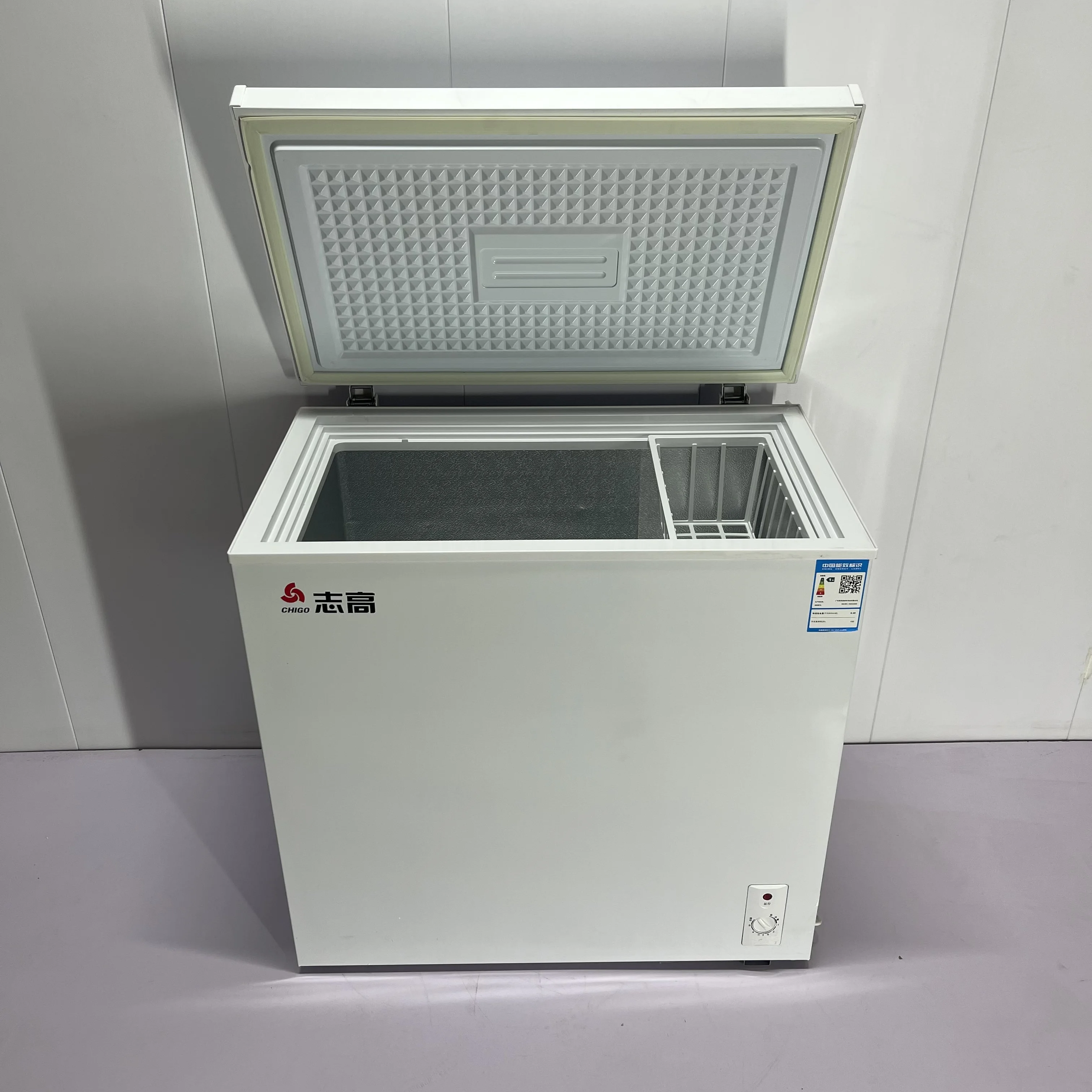 206L 2024 High Quality Top Open Single Door Deep Chest Ultra Low Temperature Freezer For Sale Ice Cream Fridge