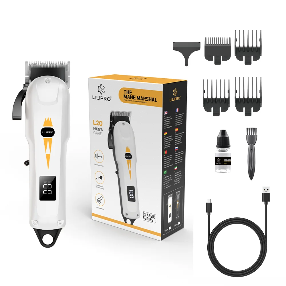 LILIPRO L20 Lithium Ion Pro Rechargeable Cord Hair Clippers for Men Woman & Children with Smart Charge Technology
