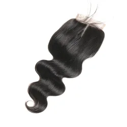 Human Hair Lace Closure 4*4 Lace Size Closure Body With Baby Hair