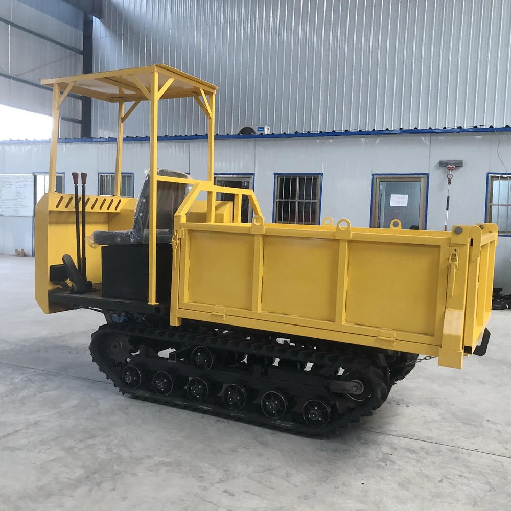Mini Dumper Truck Rubber Track Crawler Dumper Car Crawler Transporter Diesel for Sale