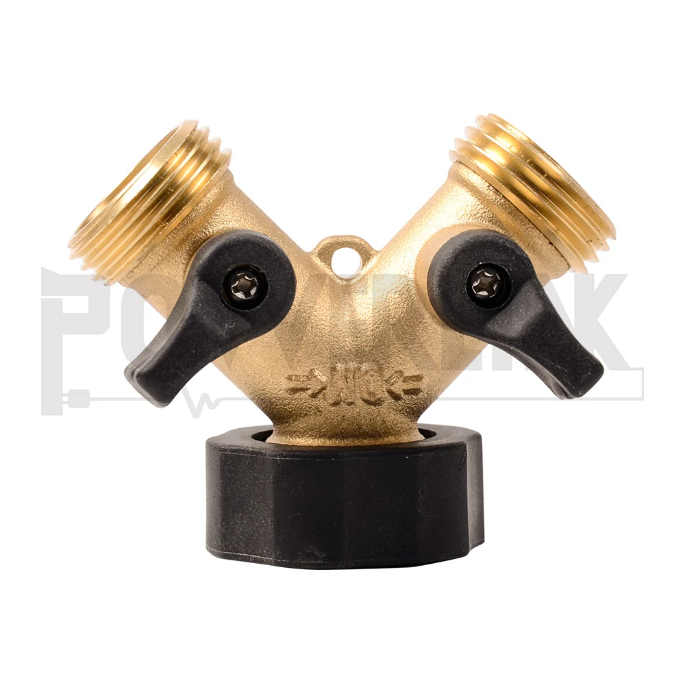Lead-free Brass Hose Y connector,  Heavy duty Garden Hose Y connector
