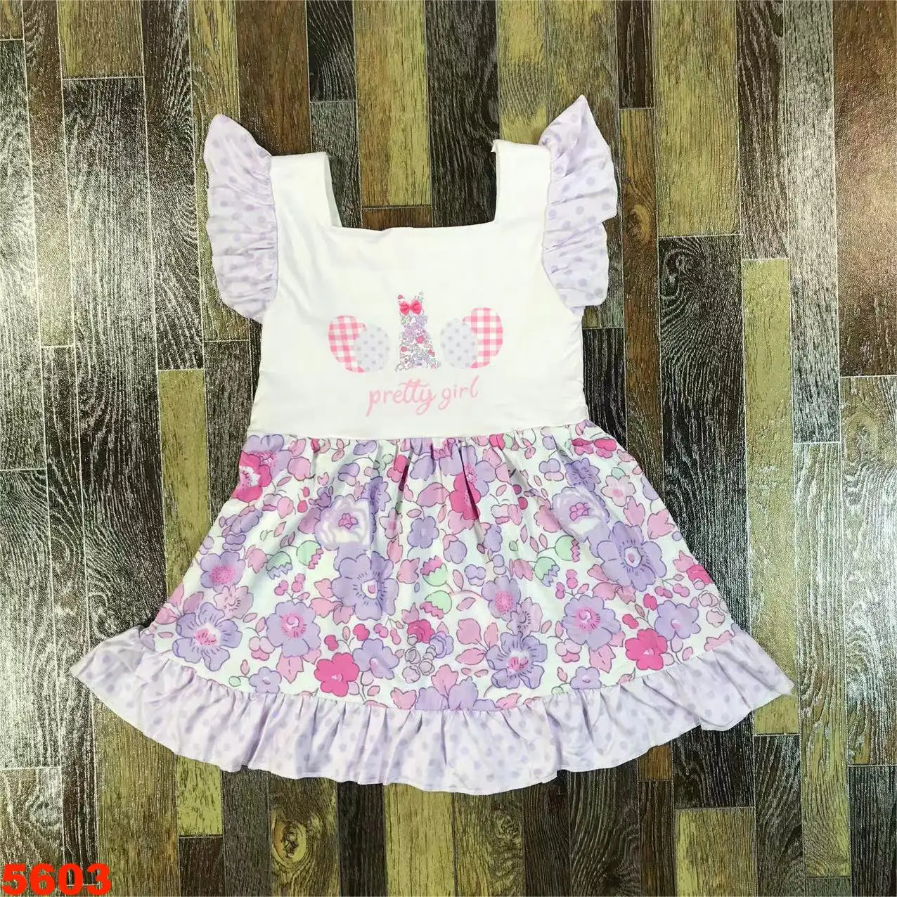 Wholesale boutique Easter Bunny Eggs Summer girls cute and stylish dresses