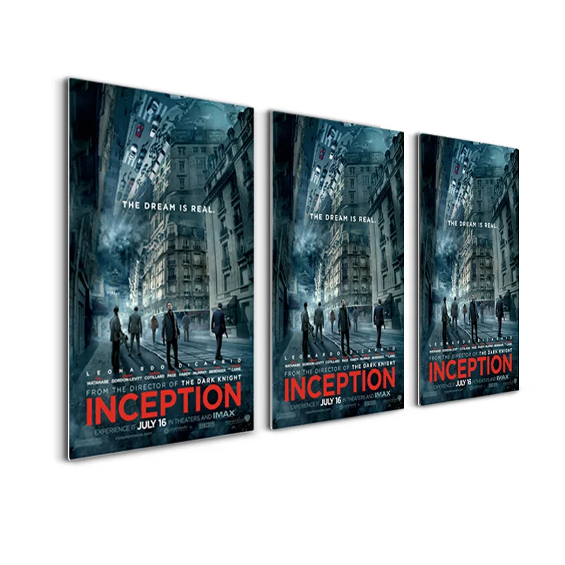 metal home decor Custom sublimation aluminum metal movie poster