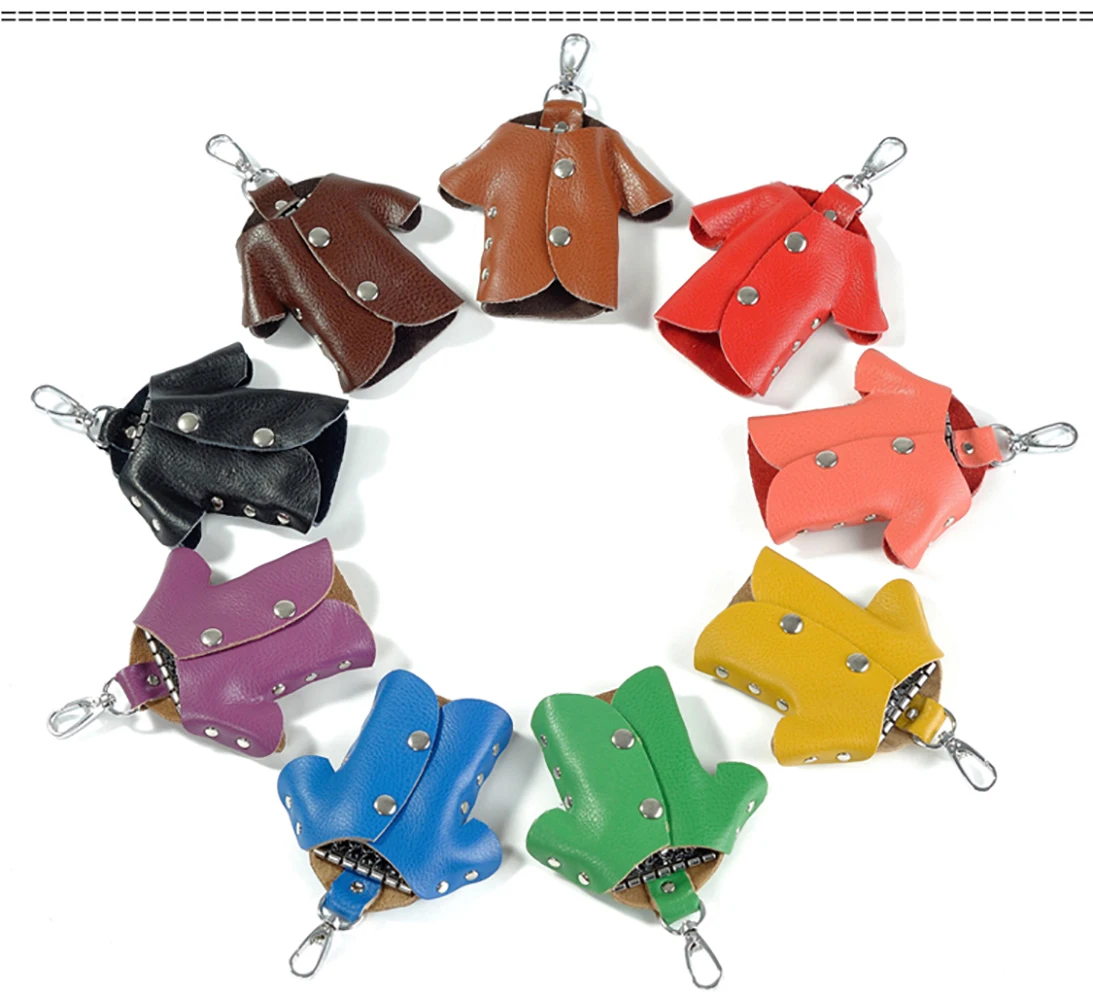 Best gift female genuine leather key bag clothing key holder waist hanging key bag