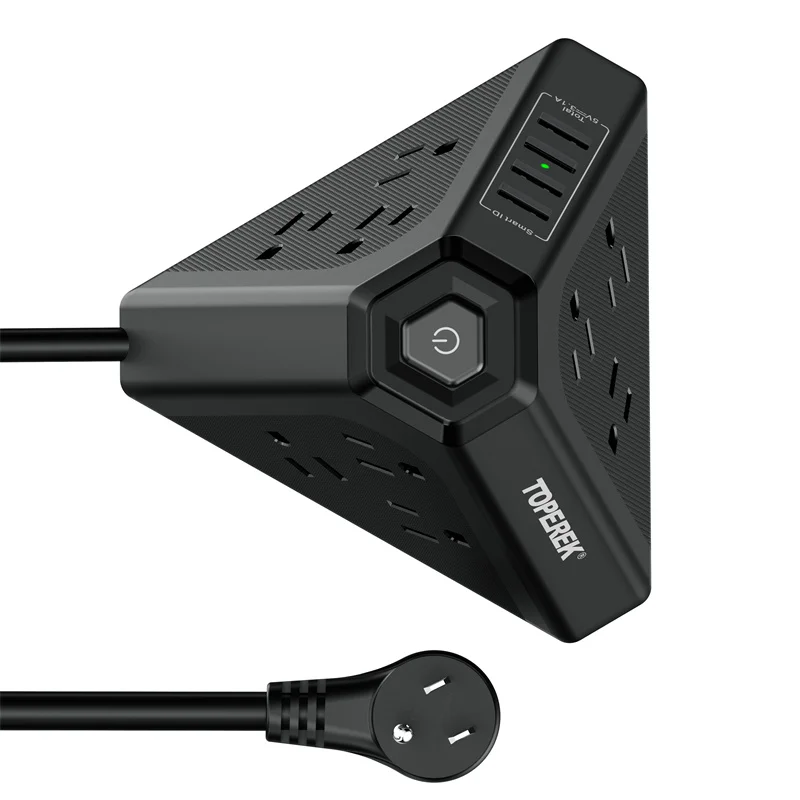 Factory Price 4 USB Switches Universal Outlet Powered Plug Socket Electrical Appliances Smart Tower Extension Socket for Indoor