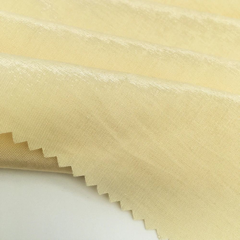 Rayon poly shiny satin comfortable fashion woven dyeing fabric