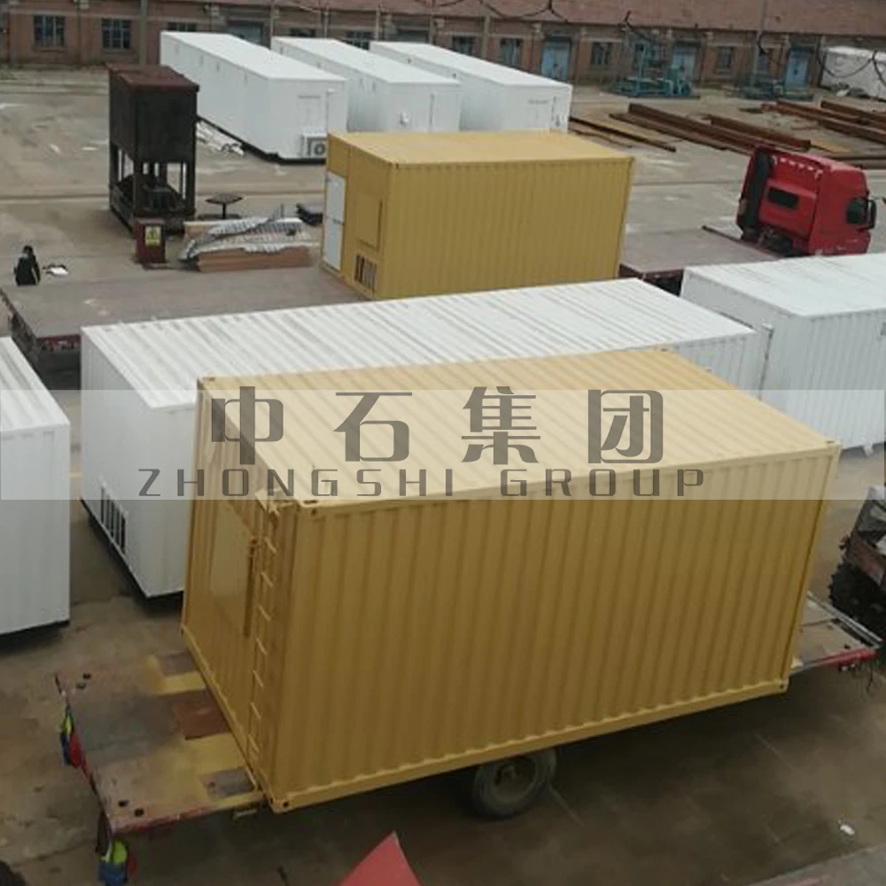 Container house for temporary oilfield worker camp and drilling construction
