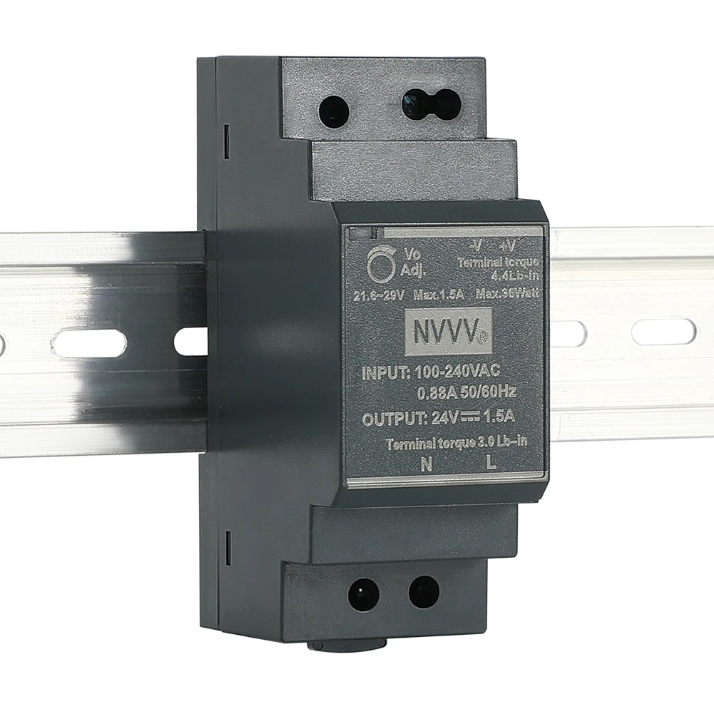 NVVV HDR-30-24  AC to DC 30W dc power supply DIN Rail 24v 1.25A Industrial power Switching Power Supply for industrial