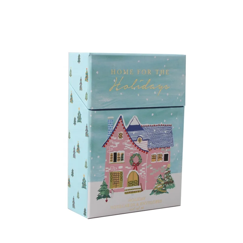 Custom Recipe Cards boxes , Note Cards Clamshell Card Board Box