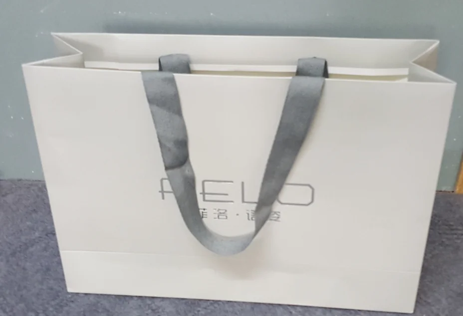 Manufacturer Stock Classy Neutral Clothing Jewelry Satchel Logo Printed Enterprise Shopping Paper Bag