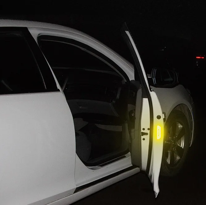 
Car door open sticker light reflecting warning reminder safety label 