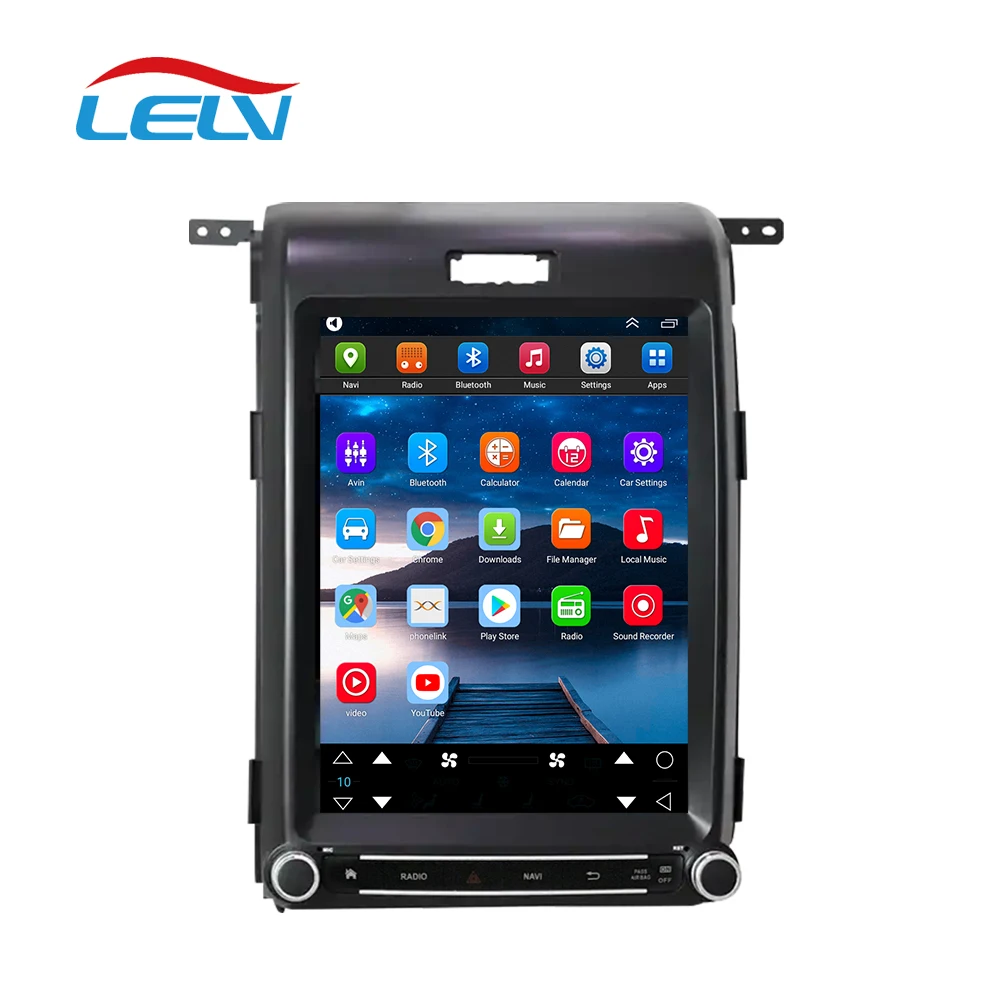 lelv Android 13 Stereo For F150 2013-2014 Car Audio With 12.1inch Vertical Touch Screen Car Multimedia Player